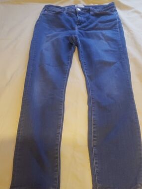 L'AGENCE Women's Straight Leg Jeans in Deep Blue